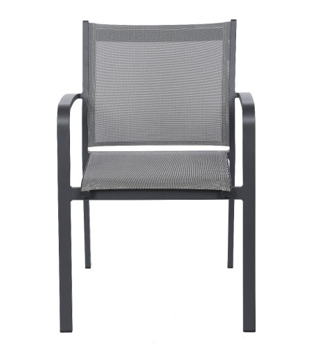 KRZESŁO OGRODOWE FARO SZARE 57X63X83CM MILOO HOME 