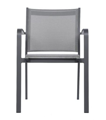 KRZESŁO OGRODOWE FARO SZARE 57X63X83CM MILOO HOME 