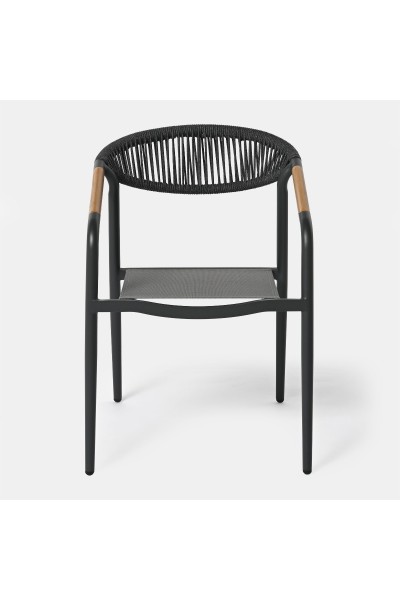 KRZESŁO OBIADOWE LANTICA GREY 56X64X80 CM 