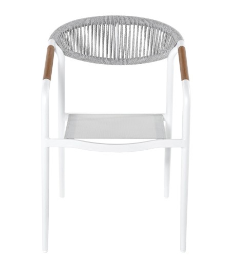KRZESŁO OGRODOWE LANTICA BIAŁE 56X64X80CM MILOO HOME 