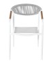 KRZESŁO OGRODOWE LANTICA BIAŁE 56X64X80CM MILOO HOME 