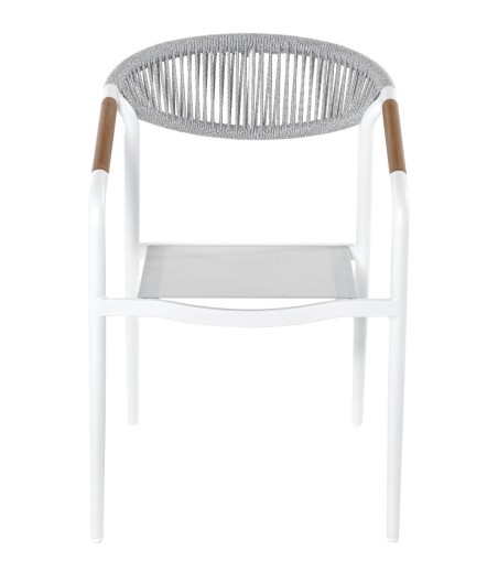 KRZESŁO OGRODOWE LANTICA BIAŁE 56X64X80CM MILOO HOME 