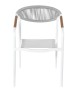 KRZESŁO OGRODOWE LANTICA BIAŁE 56X64X80CM MILOO HOME 