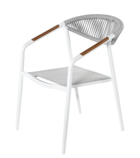 KRZESŁO OGRODOWE LANTICA BIAŁE 56X64X80CM MILOO HOME 