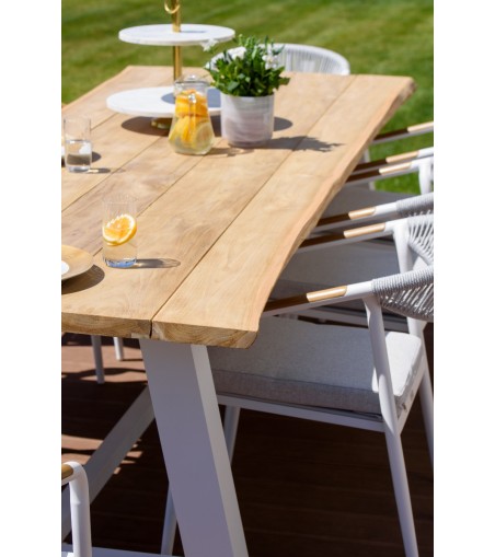 KRZESŁO OGRODOWE LANTICA BIAŁE 56X64X80CM MILOO HOME 