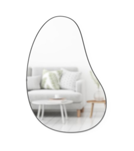 UMBRA lustro ścienne HUBBA 86 cm metaliczno / tytanowe