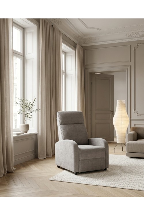 Fotel rozkładany RELAX PREMIUM jasny szary King Home