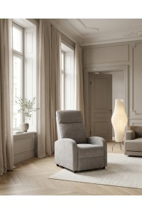 Fotel rozkładany RELAX PREMIUM jasny szary King Home