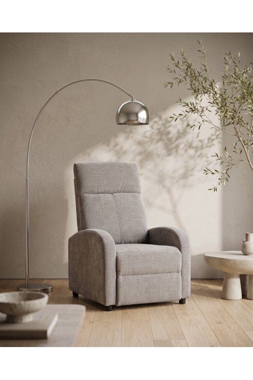 Fotel rozkładany RELAX PREMIUM jasny szary King Home