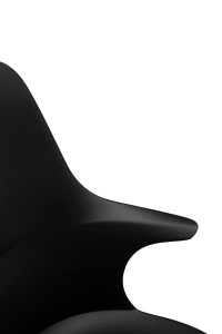 Krzesło BRAZO HIGH czarne polipropylen i metal