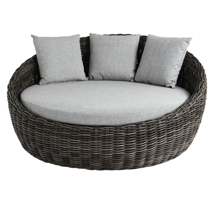 ŁÓŻKO DZIENNE OGRODOWE MAJE GREY 186X183X90CM MILOO HOME 