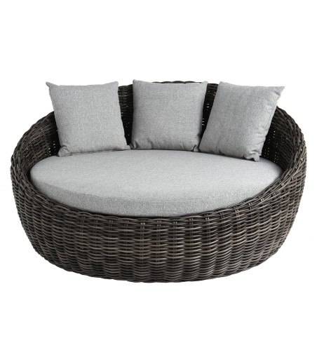 ŁÓŻKO DZIENNE OGRODOWE MAJE GREY 186X183X90CM MILOO HOME 