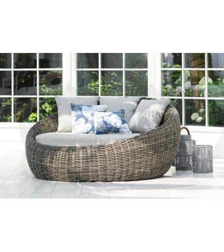 ŁÓŻKO DZIENNE OGRODOWE MAJE GREY 186X183X90CM MILOO HOME 
