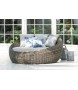 ŁÓŻKO DZIENNE OGRODOWE MAJE GREY 186X183X90CM MILOO HOME 