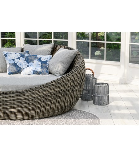 ŁÓŻKO DZIENNE OGRODOWE MAJE GREY 186X183X90CM MILOO HOME 
