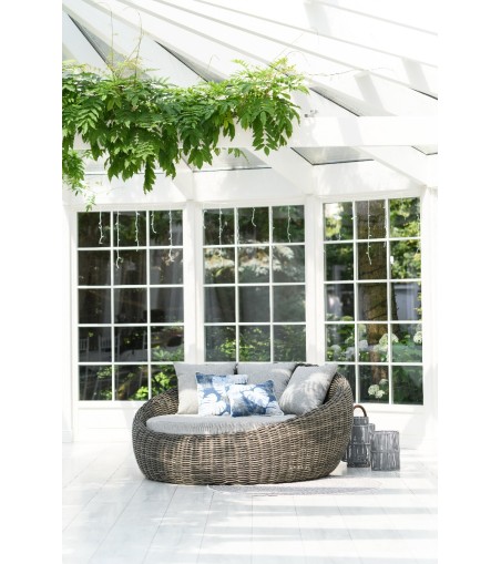 ŁÓŻKO DZIENNE OGRODOWE MAJE GREY 186X183X90CM MILOO HOME 