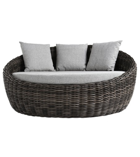 ŁÓŻKO DZIENNE OGRODOWE MAJE GREY 186X183X90CM MILOO HOME 