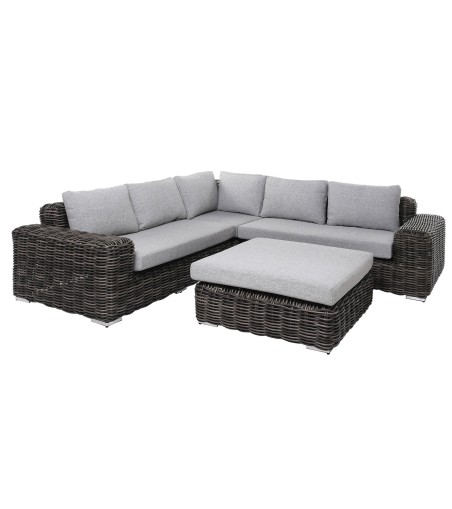 ZESTAW OGRODOWY MAJE GREY 4-ELEMENTY 267X267X73CM MILOO HOME 