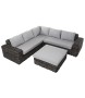 ZESTAW OGRODOWY MAJE GREY 4-ELEMENTY 267X267X73CM MILOO HOME 