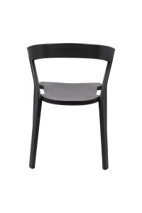 Krzesło VIBIA czarne - polipropylen do domu i ogrodu
