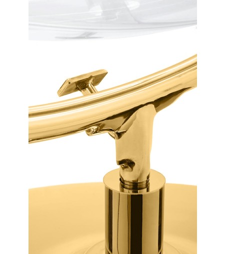 Fotel BUBBLE STAND 2 GOLD VELVET poduszka czarna