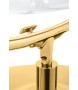 Fotel BUBBLE STAND 2 GOLD VELVET poduszka czarna
