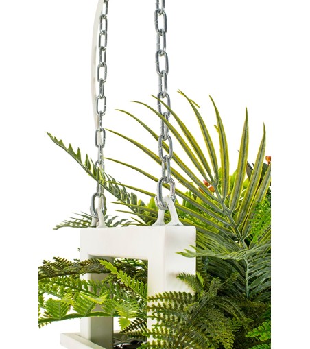 Lampa wisząca / kwietnik SEMIRA 100 INDUSTRIAL biała