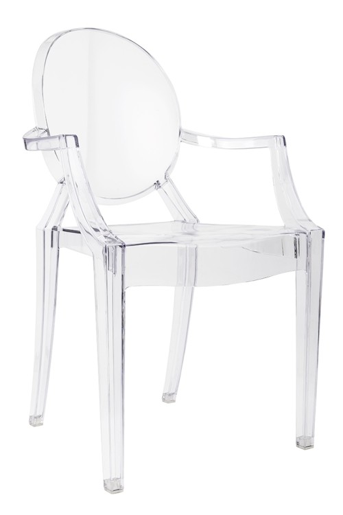 Krzesło LOUIS transparentne poliwęglan King Home