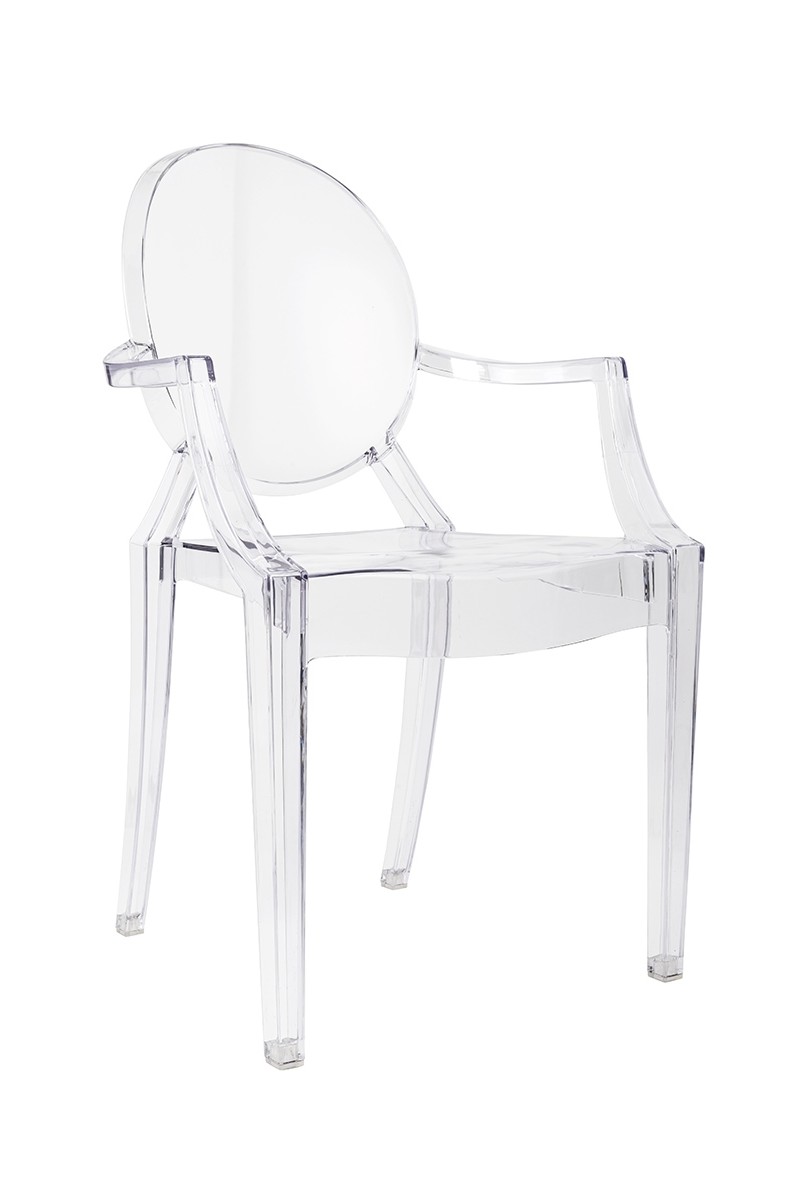 Krzesło LOUIS transparentne poliwęglan King Home