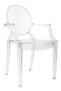 Krzesło LOUIS transparentne poliwęglan King Home