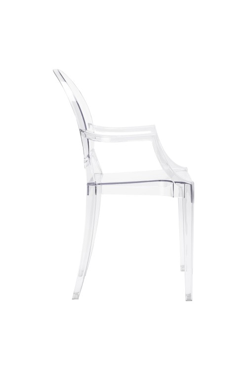Krzesło LOUIS transparentne poliwęglan King Home