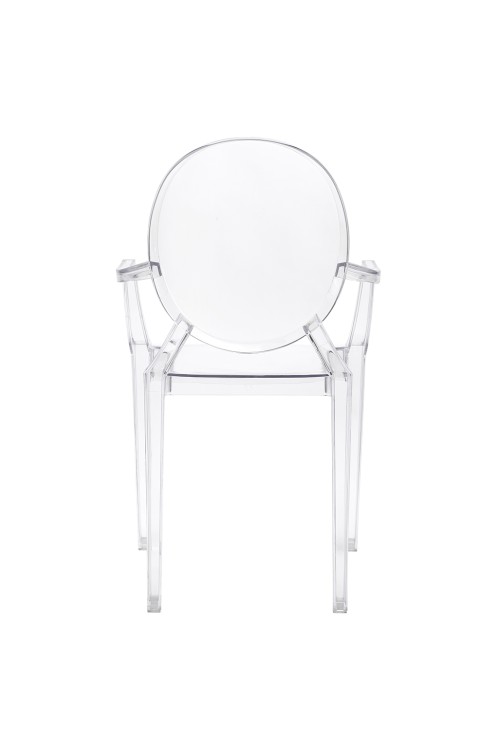 Krzesło LOUIS transparentne poliwęglan King Home