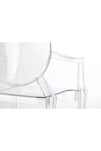 Krzesło LOUIS transparentne poliwęglan King Home