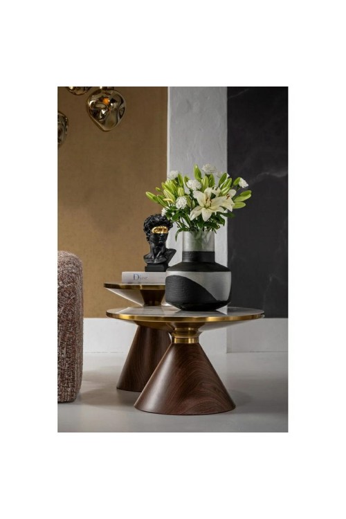 Stolik kawowy CONO WALNUT 50 Kare Design