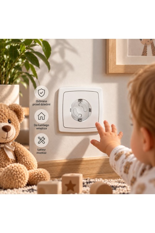 Zabezpieczenia do gniazdka SHP Child Protect BUZZ biały 10 szt