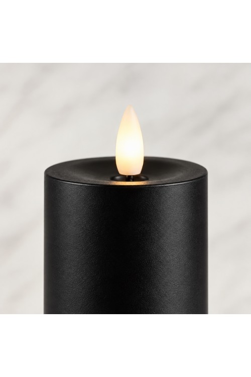 Świeca LED z pilotem SHP FLAME czarna 4 szt. | lohome.pl