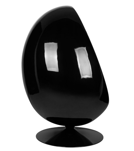 Fotel OVALIA BLACK niebieski