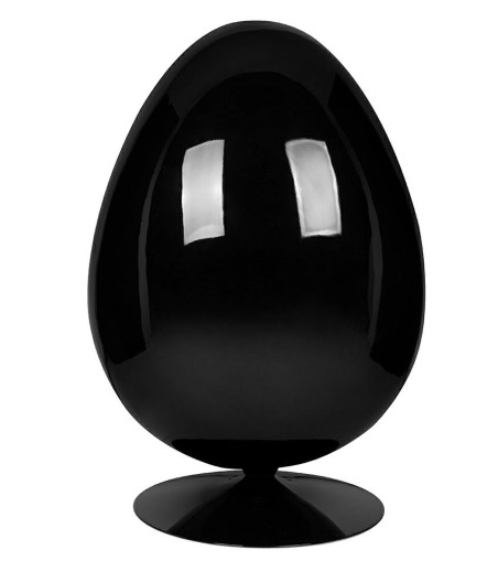 Fotel OVALIA BLACK niebieski