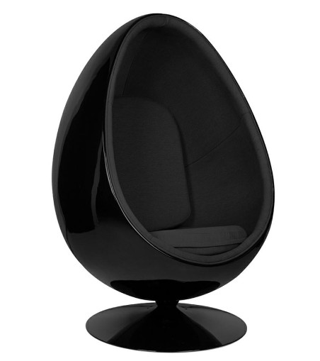 Fotel OVALIA BLACK czarny