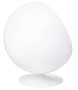 Fotel BALL biało-niebieski - włókno szklane