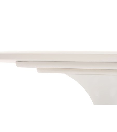 Stół TULIP ELLIPSE 200 biały - MDF,       metal