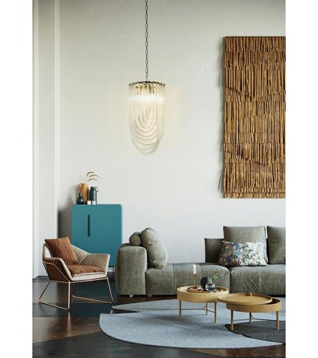 MOOSEE lampa wisząca MURANO S chrom