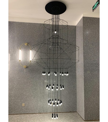 MOOSEE lampa wisząca FLUSSO 43 GRANDE     czarna