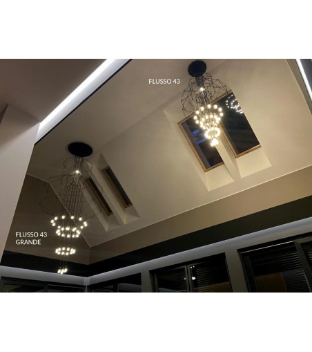 MOOSEE lampa wisząca FLUSSO 43 GRANDE     czarna