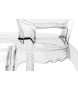 Krzesło KING ARM transparentne - poliwęglan