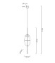 MOOSEE lampa wisząca CHAPLIN 200 mosiądz