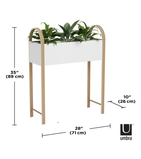 UMBRA organizer BELLWOOD biały naturalny