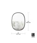 UMBRA lustro HUB 46 x 61 cm czarne