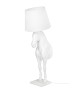 MOOSEE lampa podłogowa KOŃ HORSE STAND    S biała - włókno szklane
