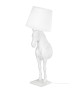 MOOSEE lampa podłogowa KOŃ HORSE STAND    S biała - włókno szklane